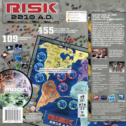 Renegade Game Studios Risk 2210 A.D. Juego de Mesa de Estrategia Sci-Fi miniatura 2