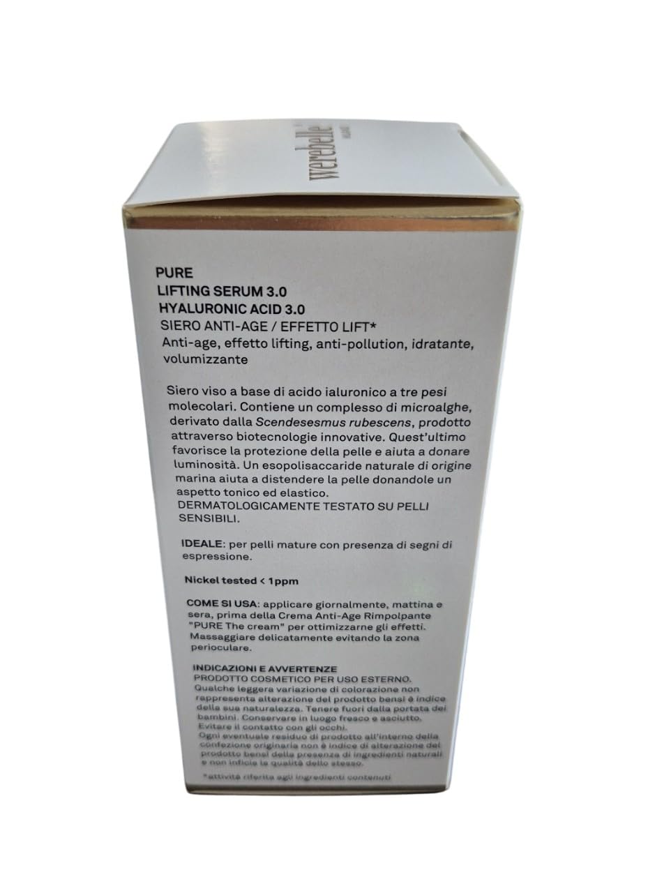 Werebelle Lifting Serum 3.0 con Acido Ialuronico – Siero Viso Anti-Age, Idratante, Effetto Lifting e Rimpolpante, 40 ml