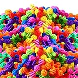 Halloscume 230 Pcs Kids Star Stem Building Toys Building Blocks Plastic Connectors Stem Toys with Storage Box for Kindergarten Preschool Classroom Games Sets for Boys and Girls Aged 3 Years Old and Up