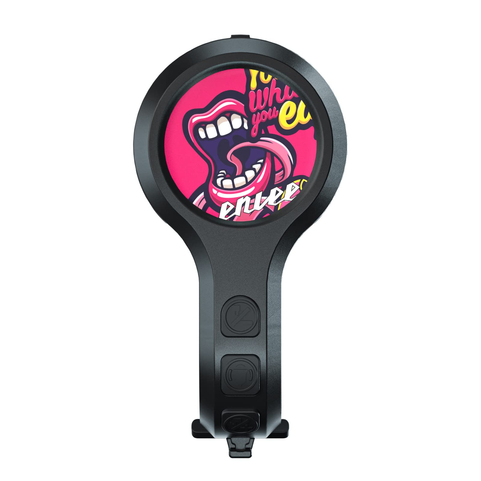 THE WHITE SHOP Anti-Theft Bike Horn, Bicycle 250mah Electric Bell Adjustable 80-130 DB Cycling Alarm Horns for 0.86-1.25 inch Handlebar Ring Mountain Road Bike Scooter