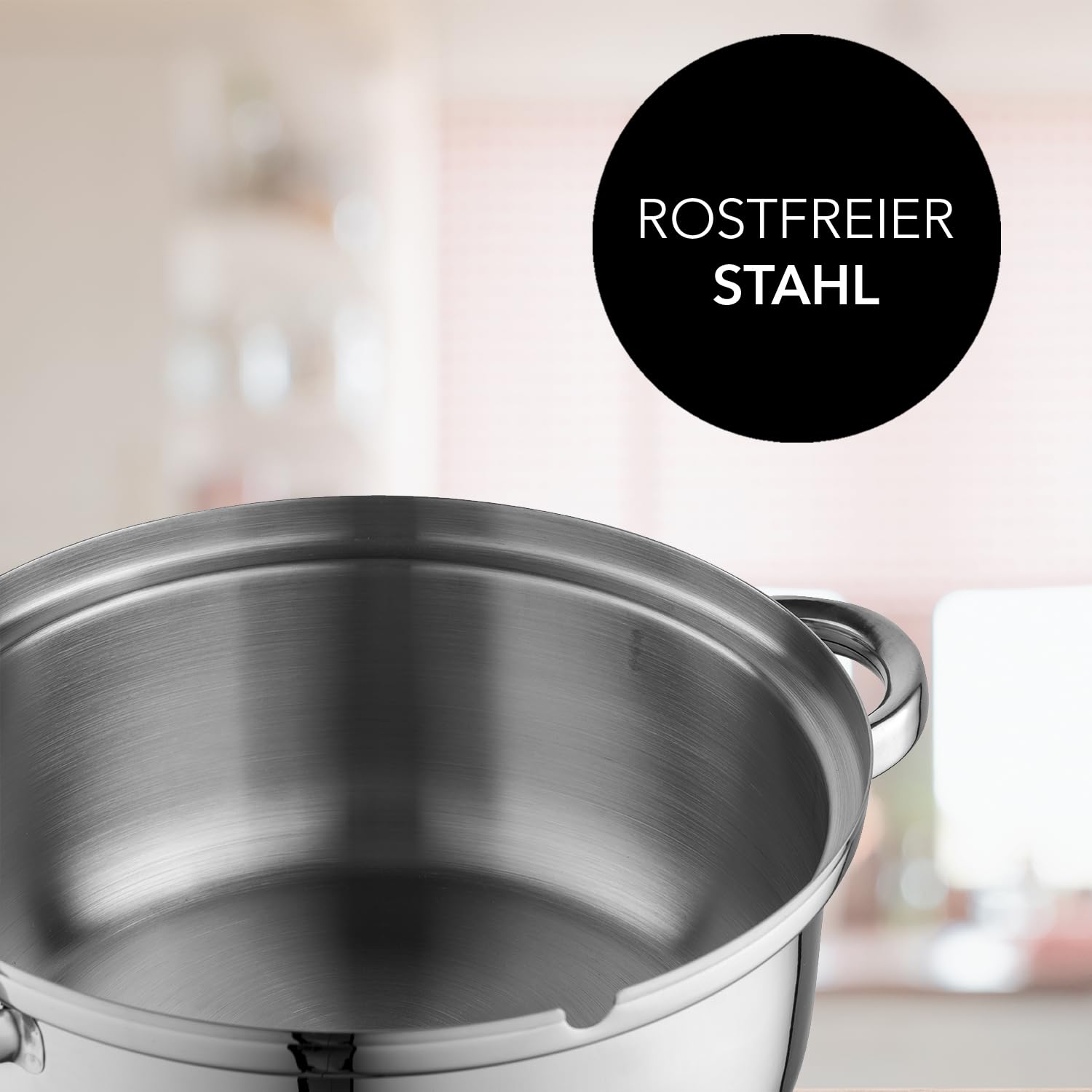 FLORINA Entsafter 7 l | Induktion Dampfentsafter FRUIT aus 18/10 Edelstahl | Fruchtenentsafter mit Glasdeckel | 10,5 l Füllvolumen | Induktionsgeeignet | Entsaften von Obst & Gemüse