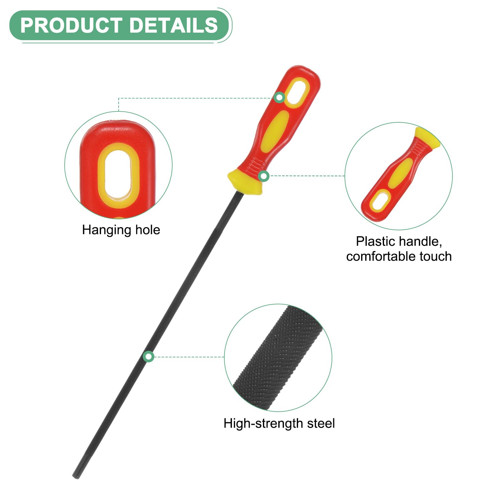 M METERXITY 3-Pack Chainsaw Sharpening File - Image 2