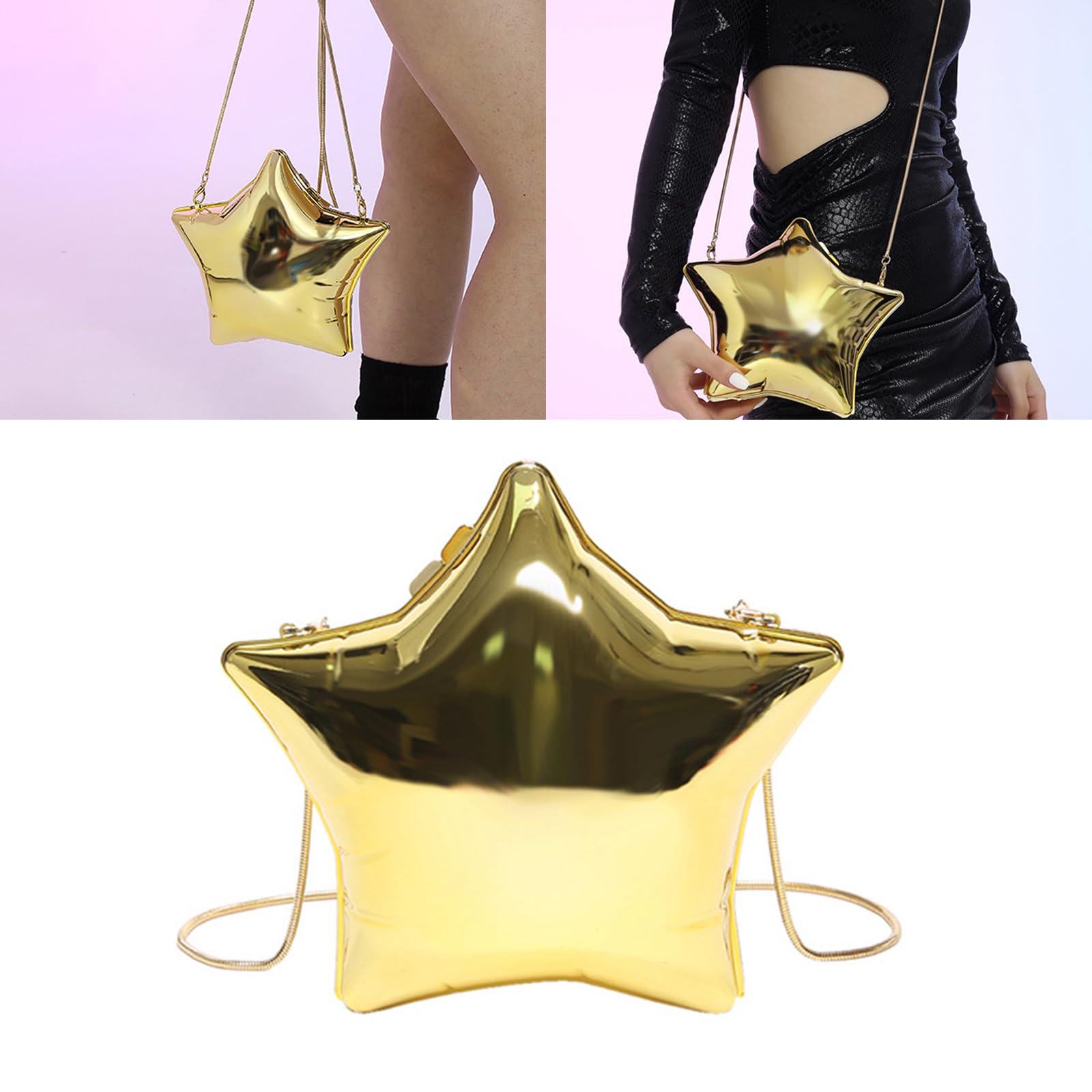Borsa A Tracolla Da Donna A Forma Di Stella In Acrilico, Pochette Da Sera Elegante E Moderna, Perfetta Per Feste E Come Regalo Originale