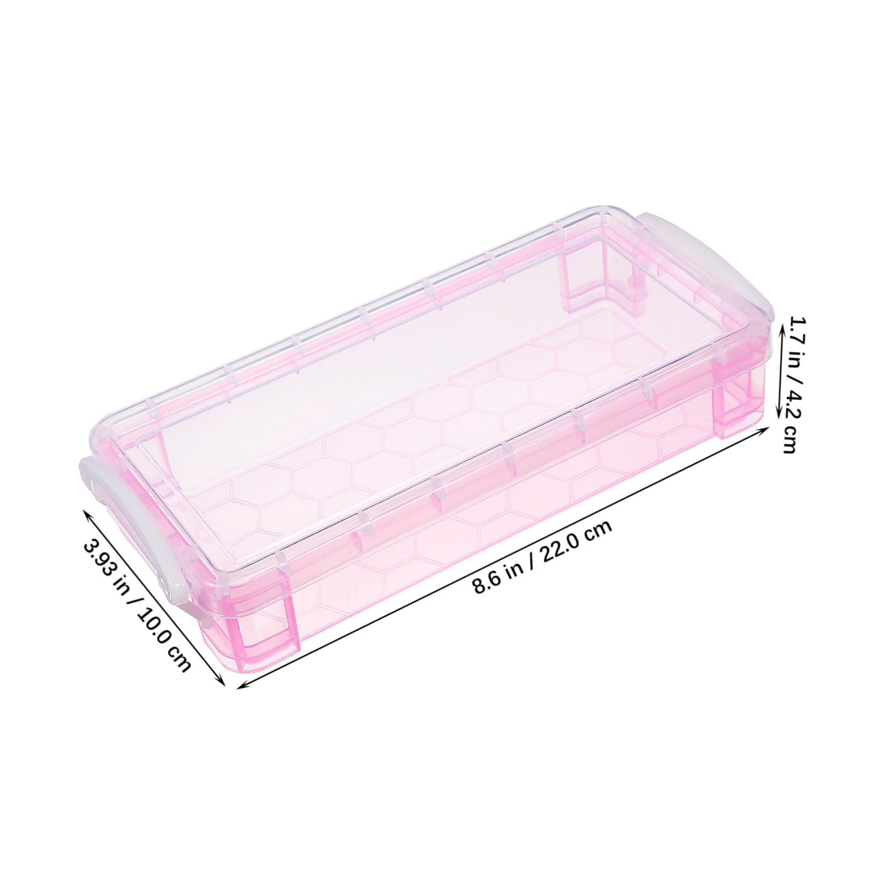 6pezzi Astuccio Trasparente Per Matite e Cancelleria Di Organizzatore Plastica Per Scuola e Ufficio Resistente e Spazioso