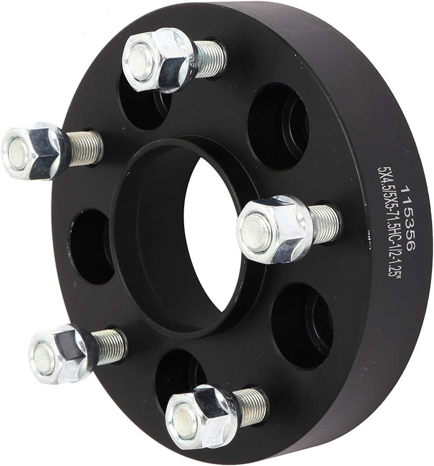 SCITOO 4X 1.25 inch 5x4.5 to 5x5 Wheel Spacers Adapters Hubcentric 5 Lug 5x114.3mm to 5x127mm 71.5mm 1/2" x20 Studs Compatible with for Wrangler for Comache for Cherokee Wheel spacers adapters