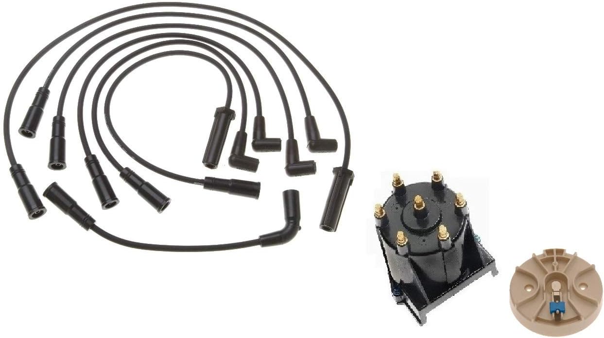 Pro Ign Wire Set Distributor Cap & Rotor Kit for Chevy S10