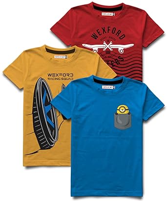 HELLCAT Boys T-Shirt(Pack of 3)