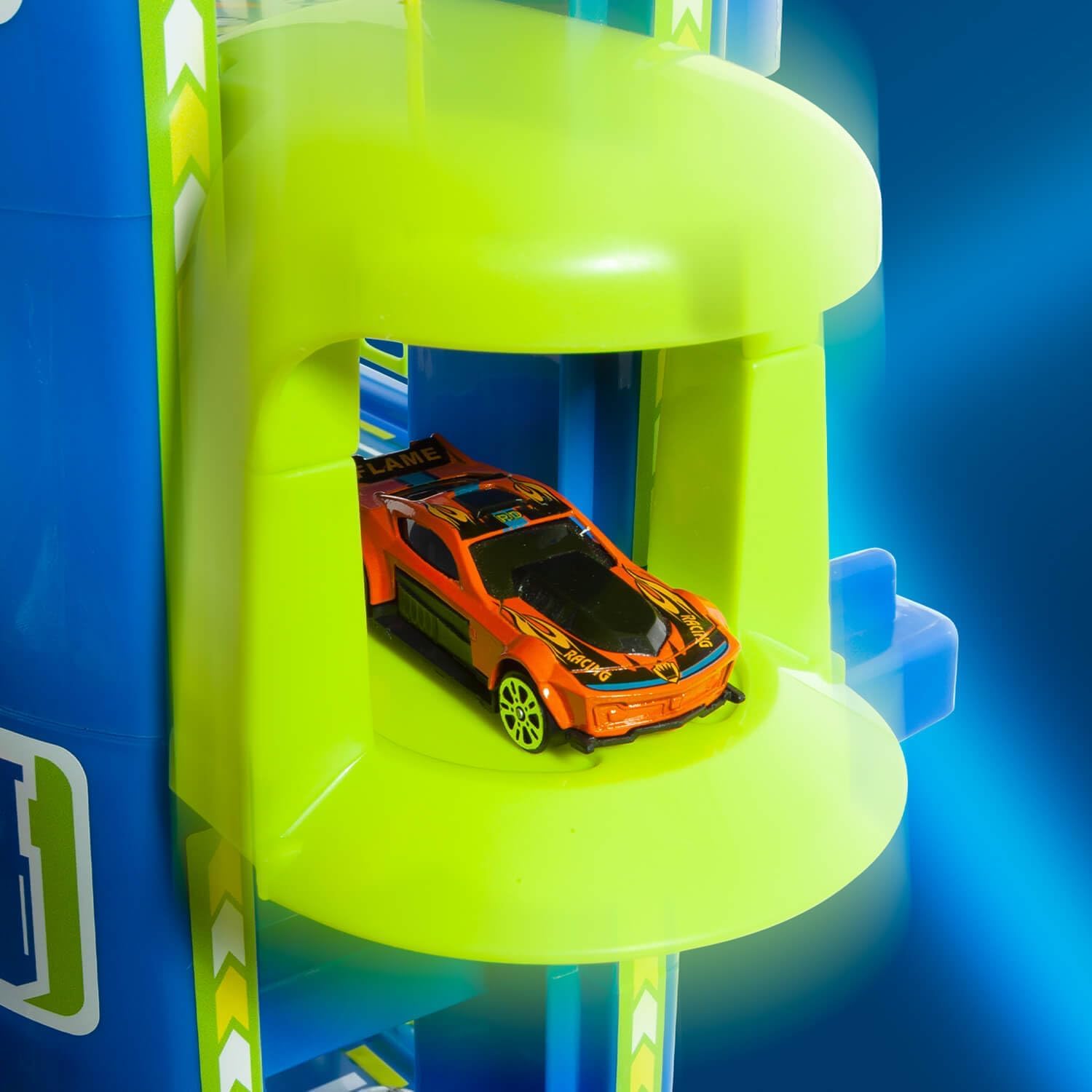 MOLTO | 6 piante parcheggi per bambini con garage, rampe, lavanderia, ascensore, stazione di benzina e area unta | Include 10 auto | Giocattoli educativi per bambini | + 3 anni