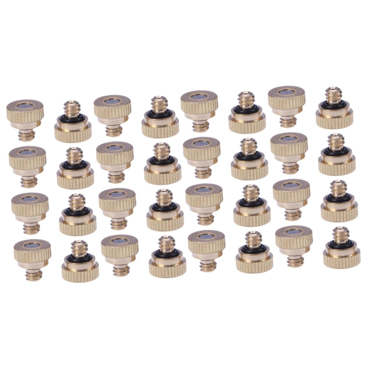 Happyyami 50pezzi Ugelli Nebulizzazione Ottone Per Di Raffreddamento Bassa Pressione Per Giardino e Spazi Esterni