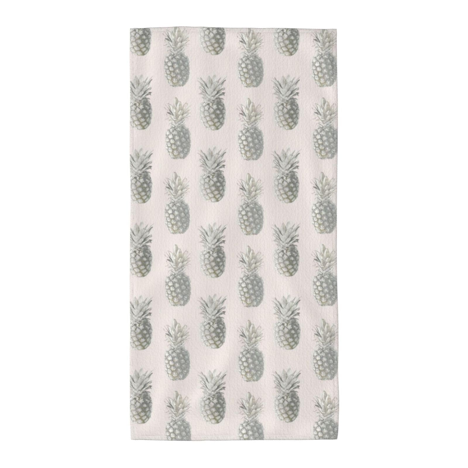 SDEGTHO Lovely Pineapple Soft Absorbent Long Towel For Gym Sports Picnic Leisure Use