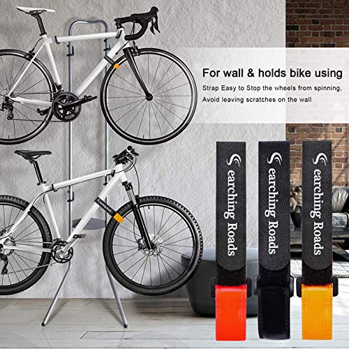 Searching Roads Bike Rack Strap,6Pack Adjustable Bicycle Wheel Stabilizer Straps with Stonger Gel Grip Keep The Bicycle Wheel from Spinning - Thumbnail 4