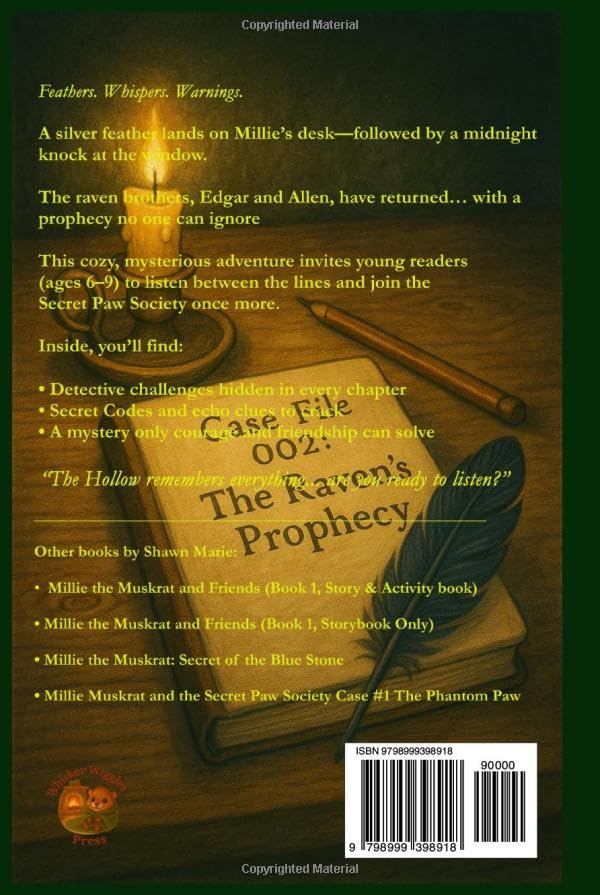 Millie Muskrat and the Secret Paw Society Case #2: The Raven's Prophecy: An Interactive Mystery Chapter Book for Young Detectives - Image 2