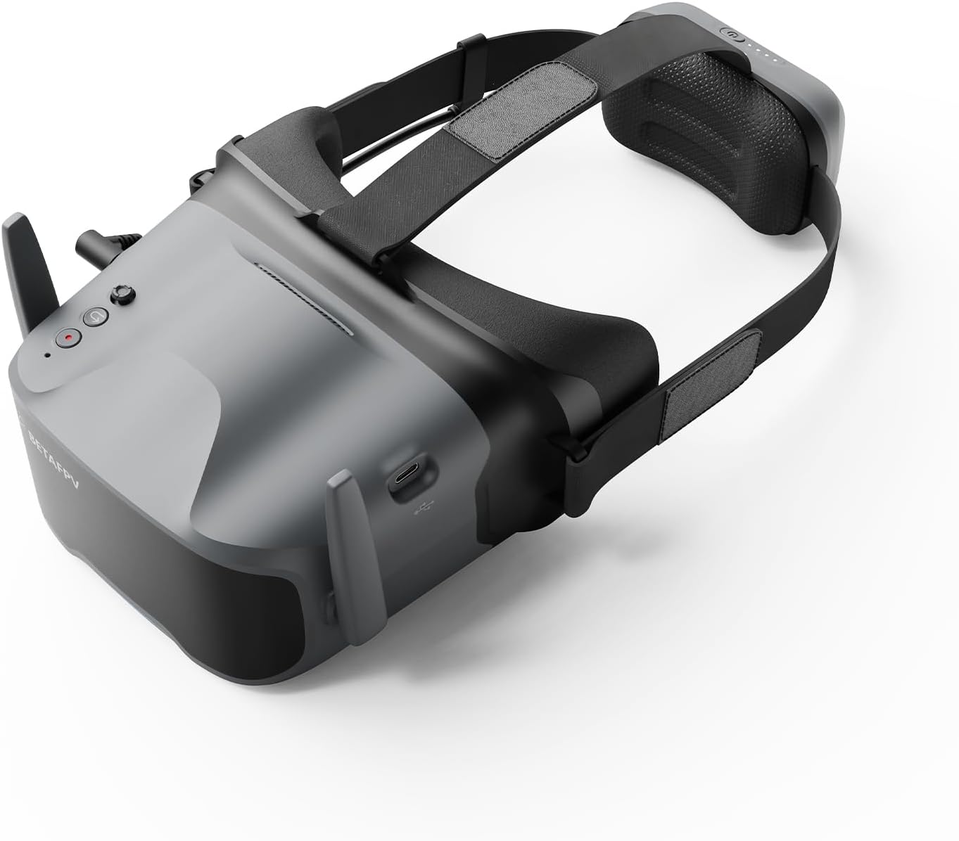 BETAFPV VR04 HD FPV Goggles with 1080P Resolution, 4.5'' Screen LCD, Micro SD Slot, 2 2600mAh Lipo Batteries Up to 3H, Adjustable Headband, Support Recording Replay Compatible for P1 Air Unit VTX