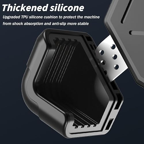 Miniatura 2 de AUCELI Soporte de teléfono para motocicleta, ABS de liberación rápida para teléfonos de 4.7 a 7.2 pulgadas, antivibraciones con clip giratorio de