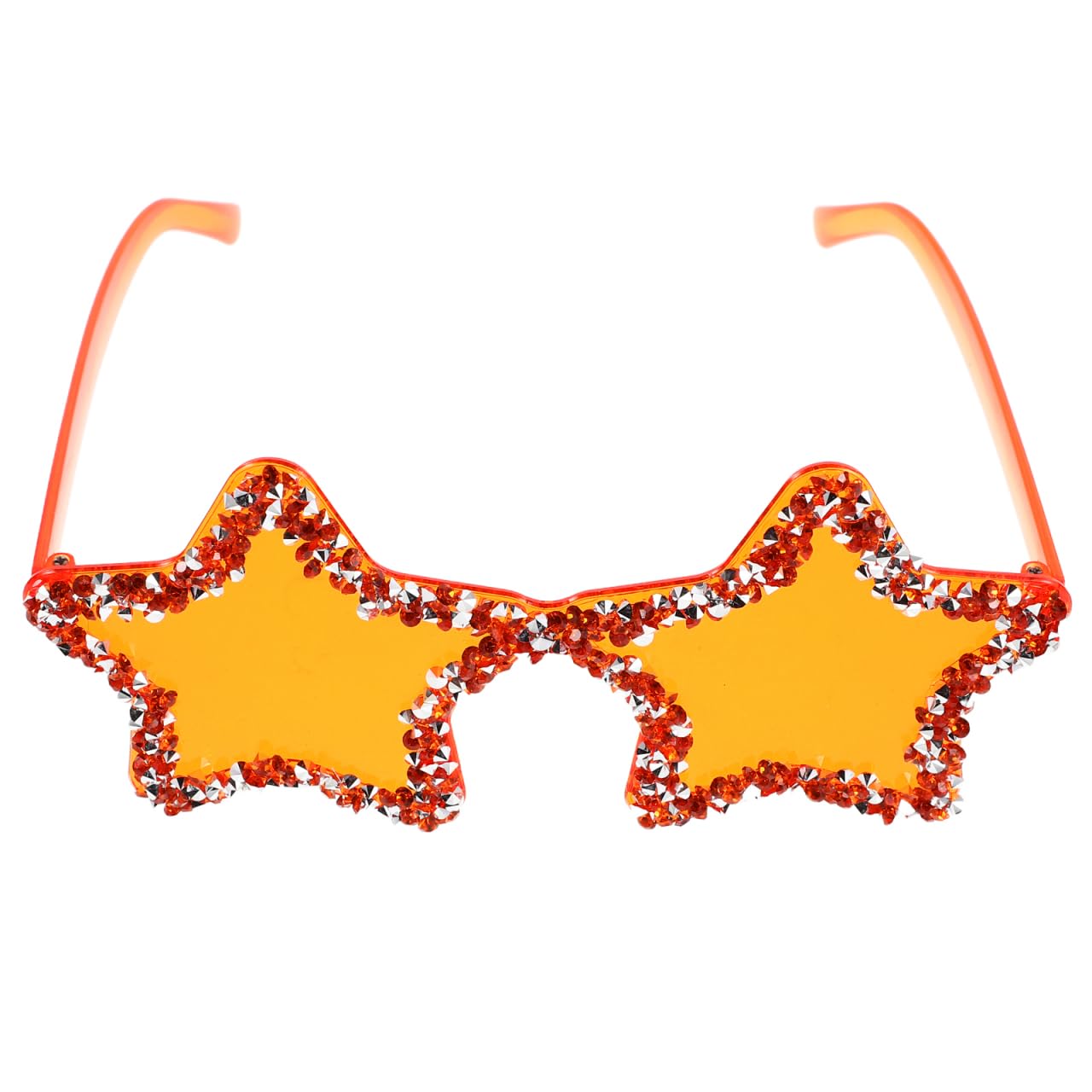 Toyvian Rimless Star Sunglasses with Rhinestones Stylish Candy Color Eyewear for Women and Men Trendy Party and Photoshoot Accessories