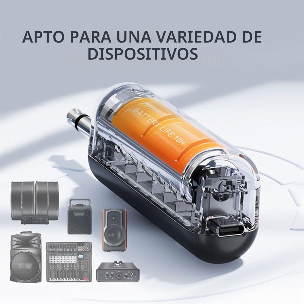 VOVIGGOL Micrófono Inalámbrico Profesional de Metal 2 Piezas, 50M UHF Sistema de Micrófono Dinámico Mano con Receptor Recargable, para Canto de Karaoke, KTV Casero, Boda, DJ, Fiesta, Discurso