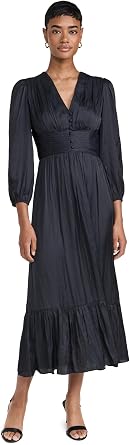 Shoshanna Womens Vintage Satin Clara Dress