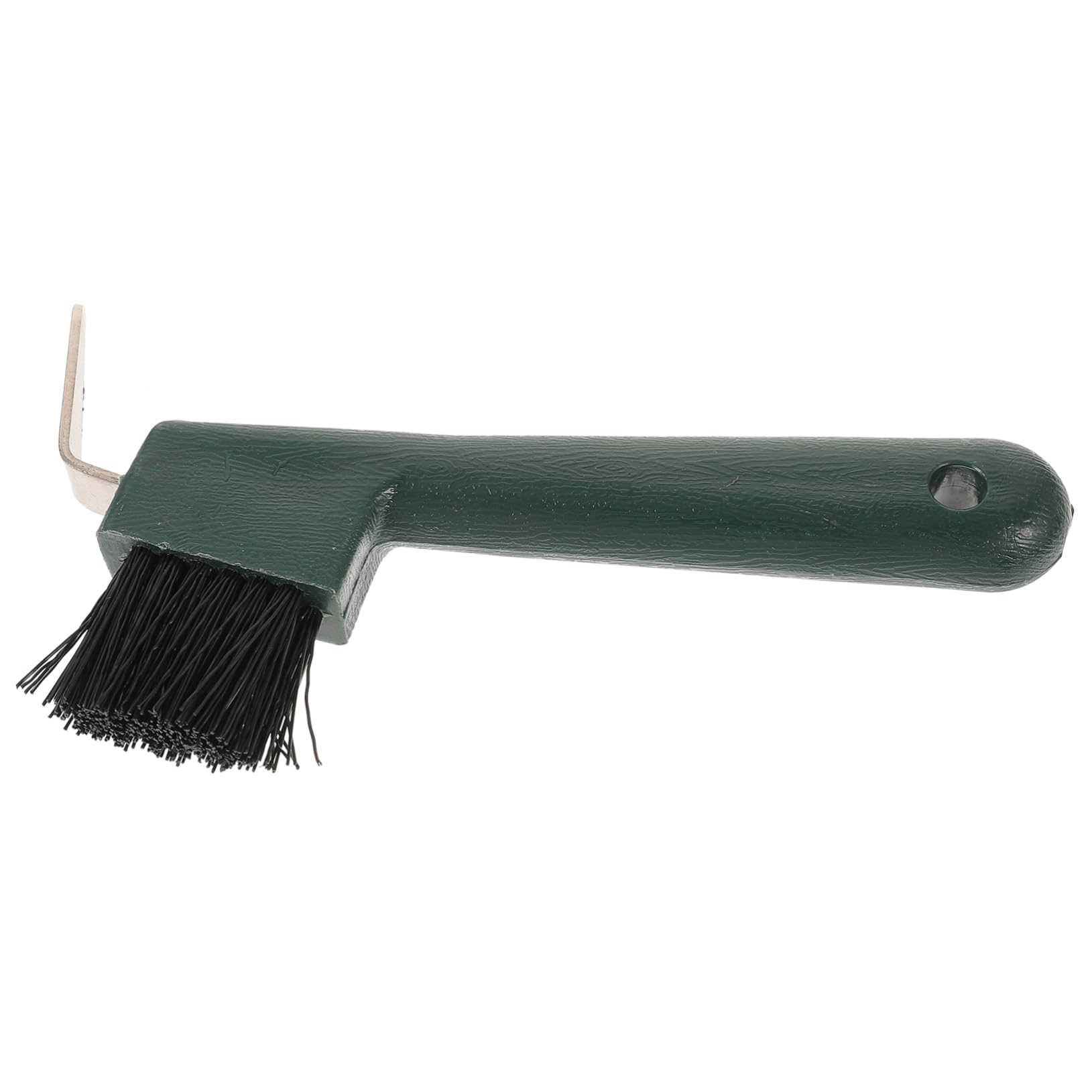 BESPORTBLE Practical Horse Hoof Pick Brush Horse Hoof Cleaning Brush Made of Iron Plastic Safe for Horsehair Cleaning Random Color