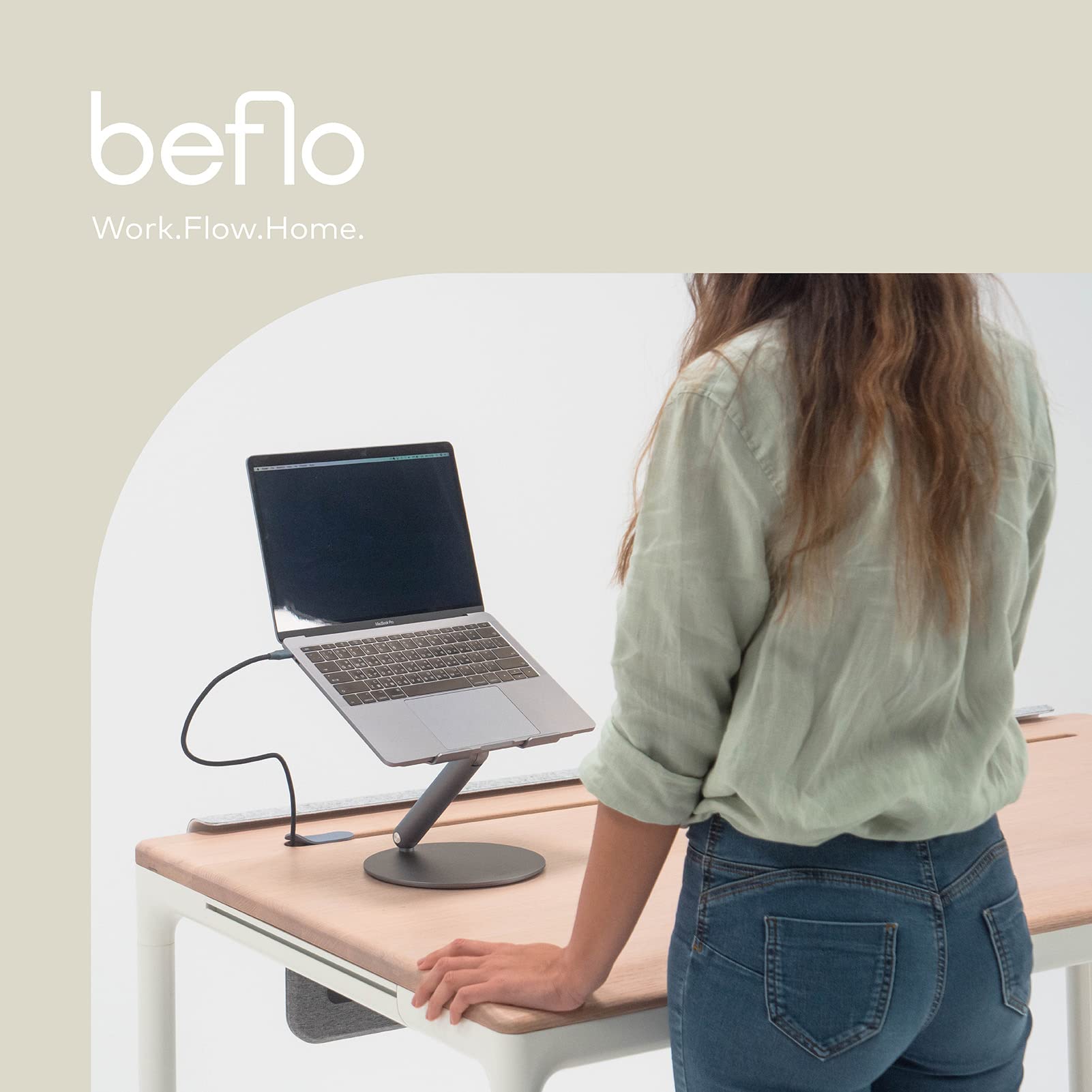 Amazon.co.jp: beflo│Slant │傾斜ノートパソコンスタンド - 高さ