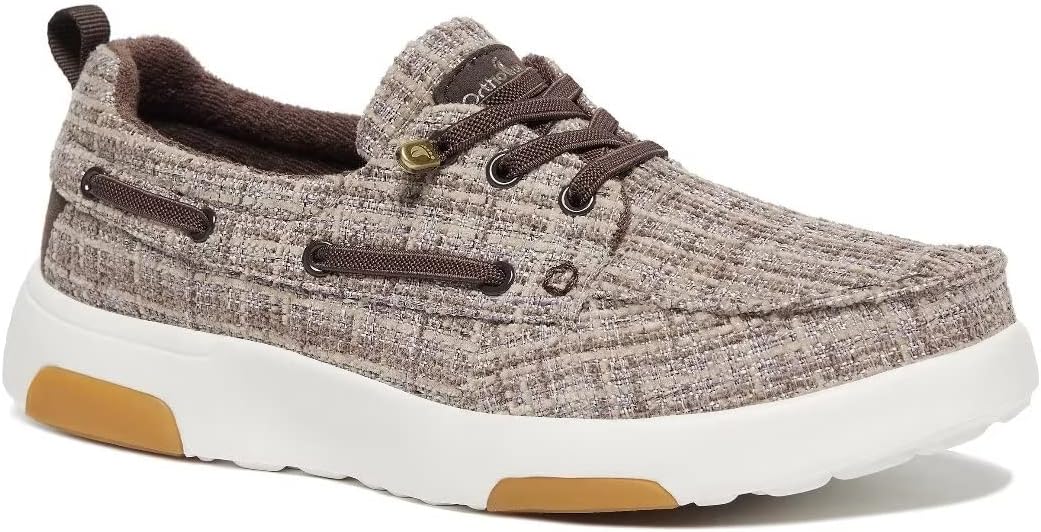 Women's Boat Shoes with Arch Support, Comfortable Slip on Shoes for Plantar Fasciitis, Orthopedic Casual Deck Loafers for Heel and Foot Pain Relief