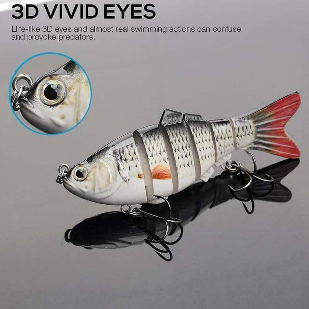90mm Robotic Fishing Lure - Automatic Swimming Swimbait With LED Light - Shop Now