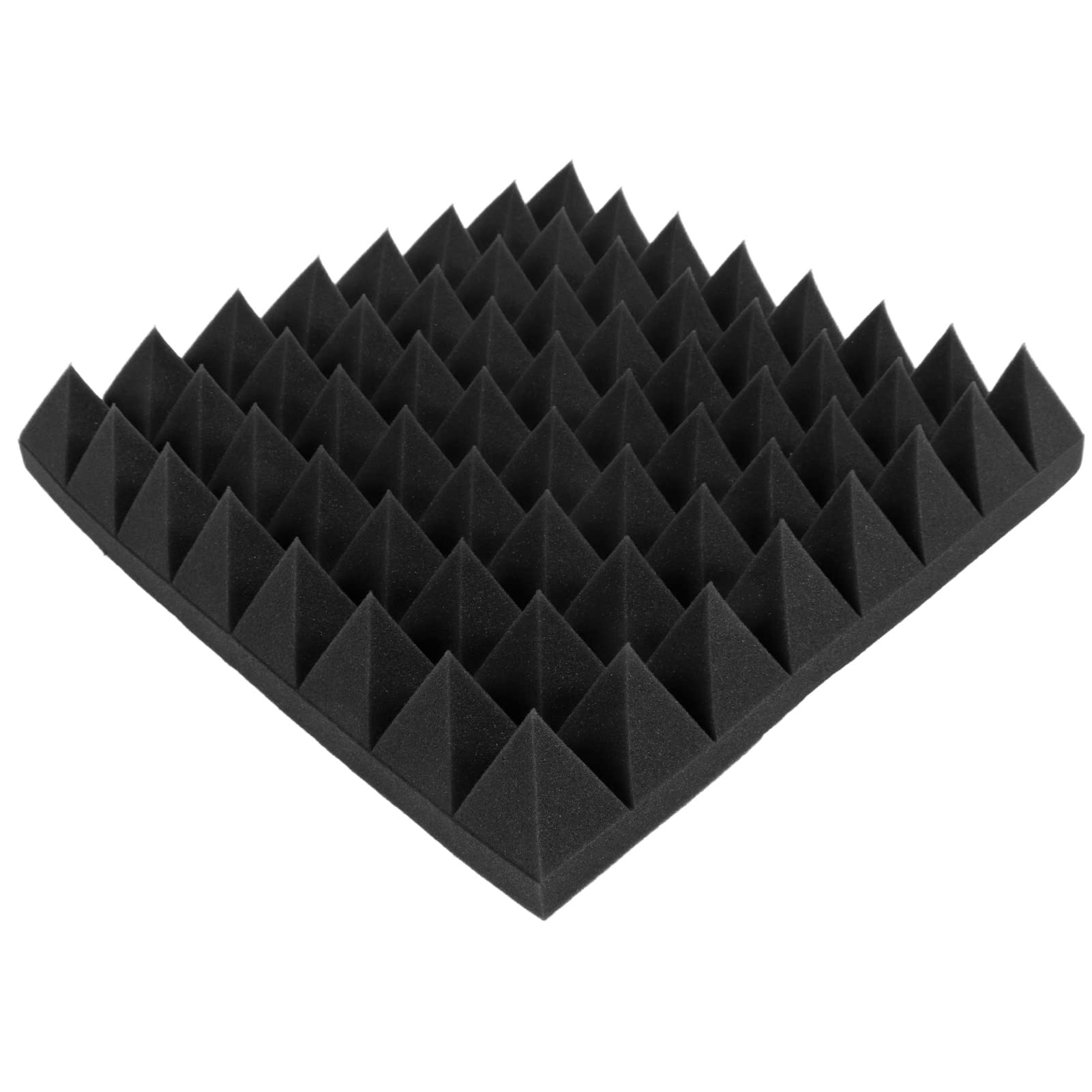 Hyuduo Schiuma Fonoassorbente Piramidale Ispessente Efficace Riduzione del Rumore Pannello Fonoassorbente in Schiuma Fonoassorbente Trattamento di Assorbimento Acustico della Parete