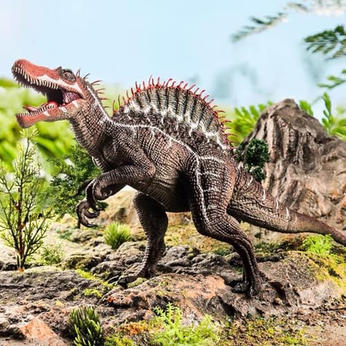 Image of FUNFOB Dinosaur Figure Jumbo Dinosaur Toy Realistic Width -37cm Dinosaur Action Figure Educational Wild Animal Toys for Boys & Girls | Red- Big Humpp