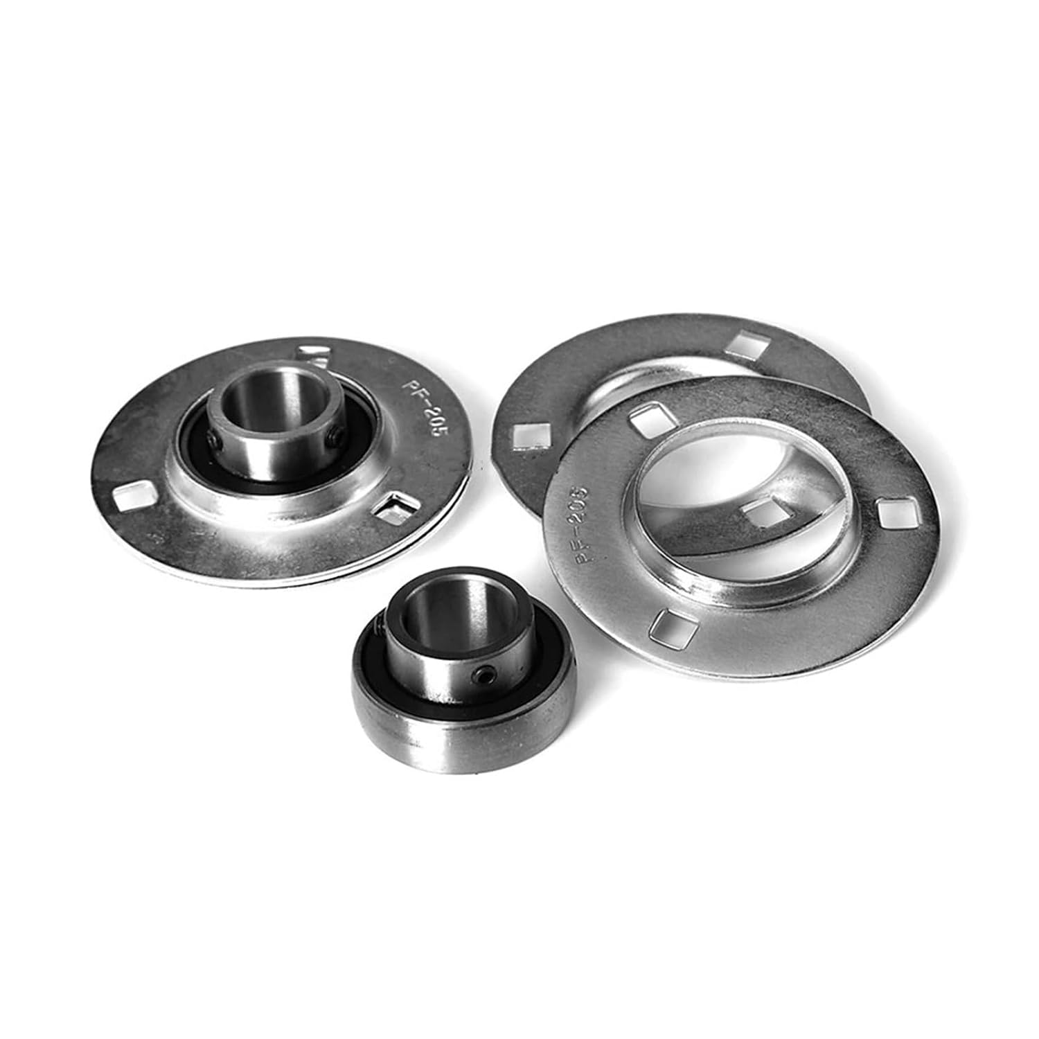 1pcs Outer Spherical Round Steel Stamping Bearing housing Shaft Shell SBPF201 SBPF202 SBPF203 SBPF204 SBPF205 SBPF206 SBPF207(SBPF201)