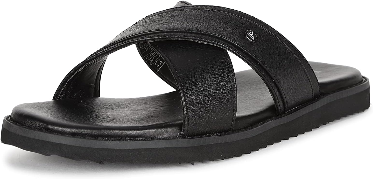 Van HeusenMen's Black Sliders