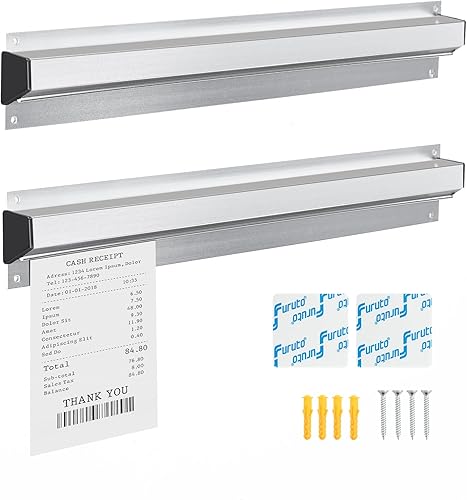 Soporte para Tickets de Restaurante, Riel de Exhibición Deslizante para Recibos de Órdenes de 1618242830", Estante de Cheques para Cocinas