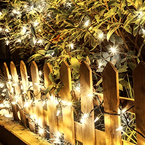 Xtf2015 Led Christmas String Lights, 66Ft 200 Led 8 Modes Low Voltage Mini Christmas Lights, Fairy Twinkle String Lights For Christmas, Eaves, Wedding, Garden, Outdoor, Indoor Decor(White) #TOP5