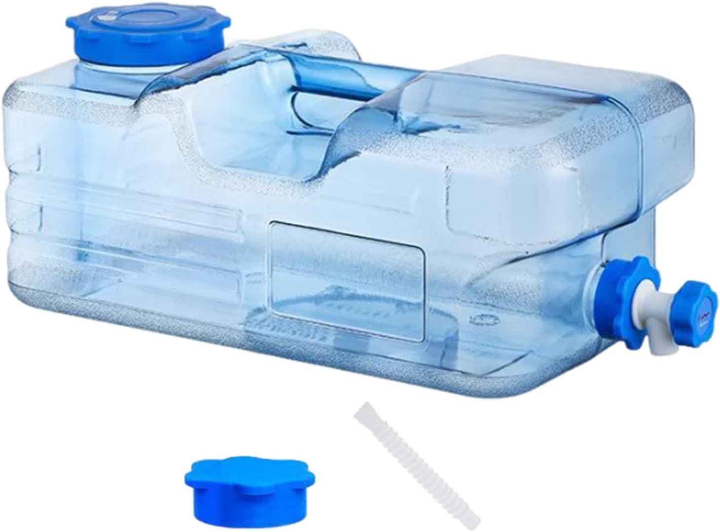 Camping Water Container Water Carrier Large Capacity Water Tank with Faucet Water Storage Jug for Driving Emergency Fishing, 15L