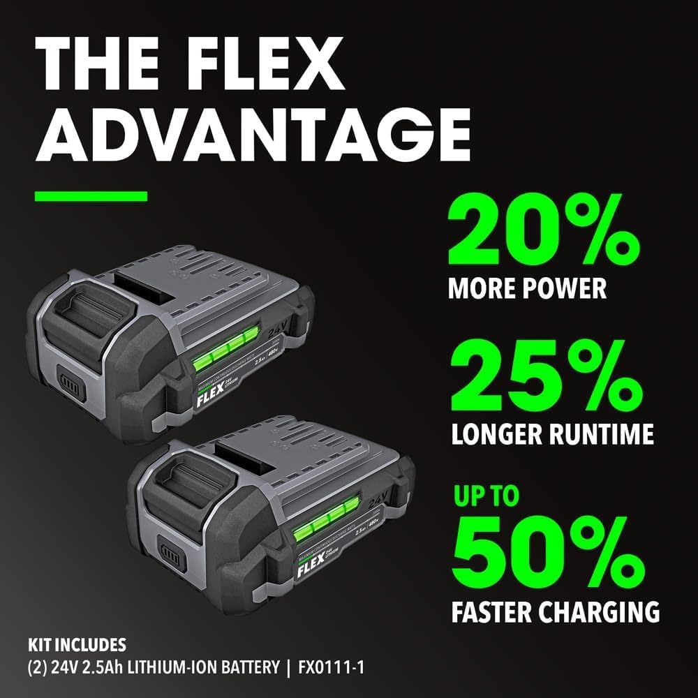 Bundle of FLEX 24V Brushless Cordless 1/4-Inch Hex Impact Driver Kit (FX1351-2A) + 24V Brushless Cordless 1.5 HP Trim Router Tool (FX4221-Z)