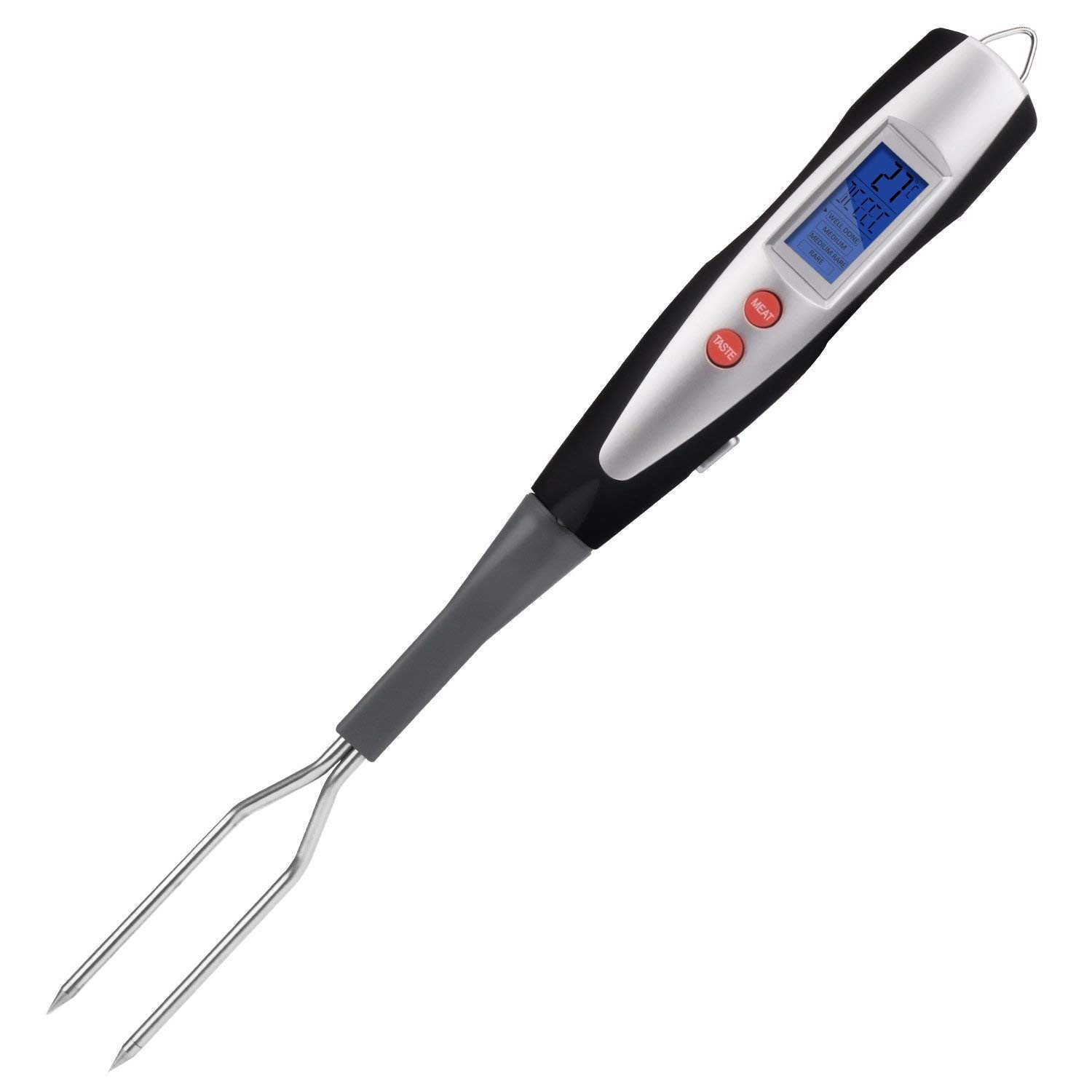 NEXT-SHINE NMT-T03 Meat Thermometer Digital Cooking Fork Instant Read 15 inch Dual Porbe LED Display with Back-lit for Kitchen Grilling Smoker Barbecue Turkey