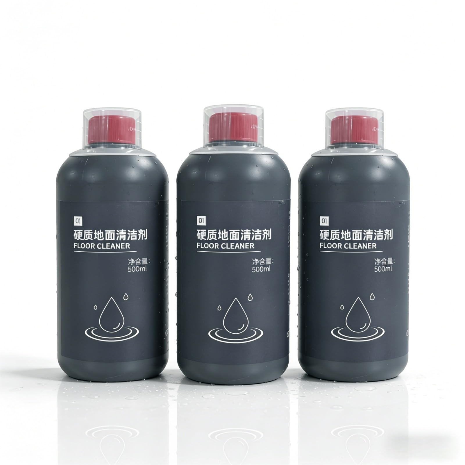 Líquido Limpiador for Suelos Duros, 3 Botella 500ml, Adecuado for Madera y Azulejos, Fórmula de Baja Espuma, Deja los Suelos Brillantes y Frescos, Compatible con Dyson Wash G1
