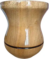 Cuia de Madeira Premium para Chimarrão, Imbuia Tratada com Verniz, Design Tradicional, 10x13cm, Acabamento Brilhante