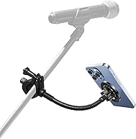 Vista 8 de Soporte de Teléfono para Pie de Micrófono, Soporte de Teléfono Flexible para Pie de Micrófono, Soportes Ajustables de Pie de Micrófono para iPhone