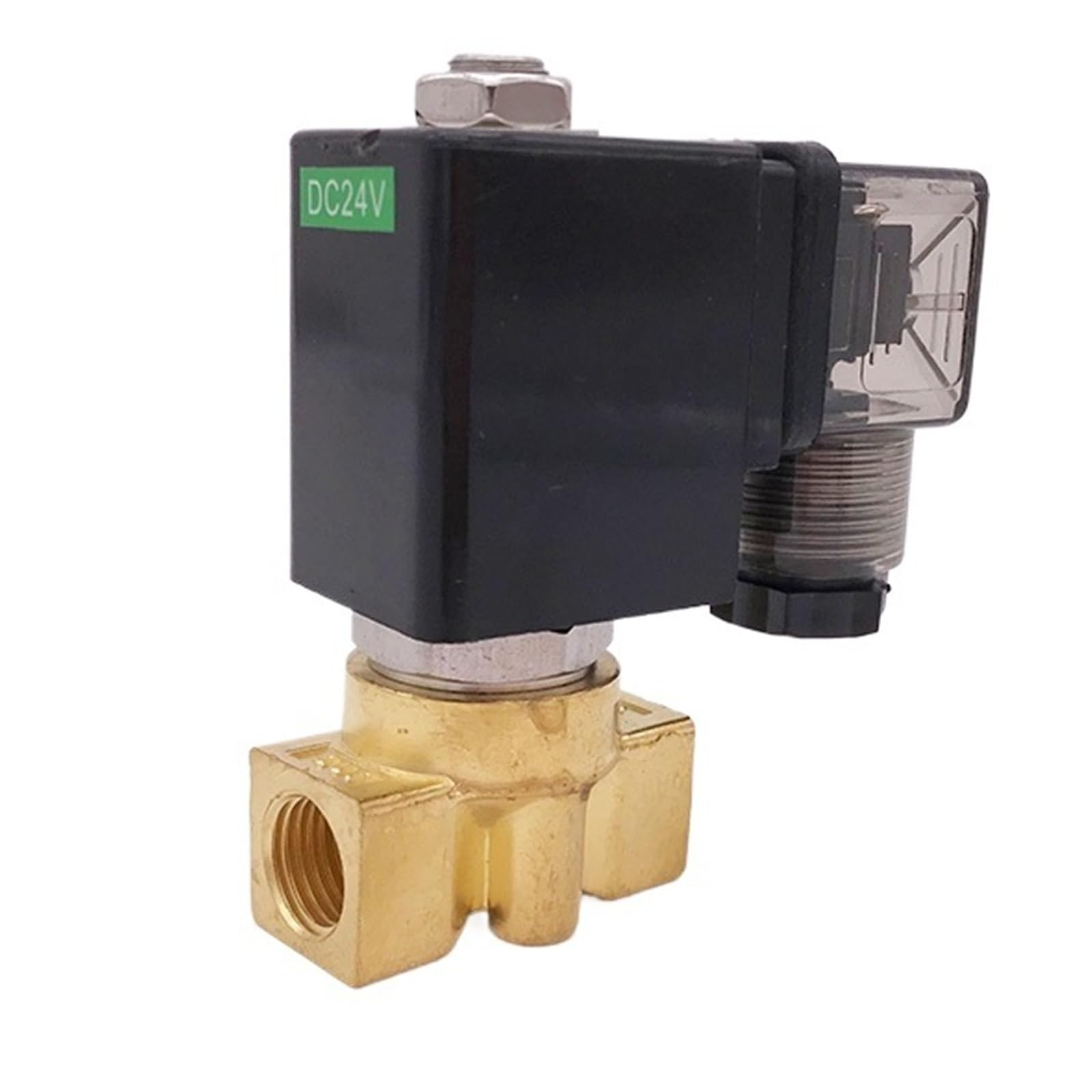 Électrovanne eau chaude 12V CC en laiton 1/8 BSP 16 bars PZ-M03