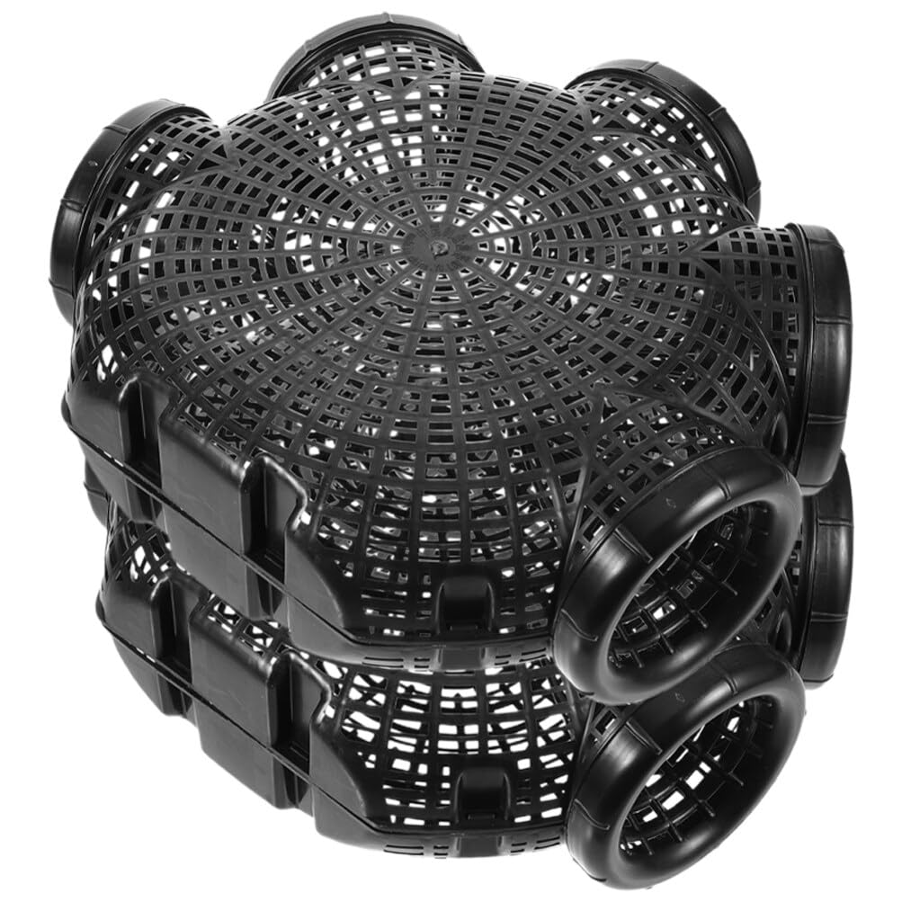 HANABASS2pcs Fishing Cage Trap Crawfish Shrimp Chinese Yellow Eel Loach Catching Basket Plastic Crayfish Catcher Lobster Eel Fishing Cage Basket Fish Catching Net Fishing Accessories