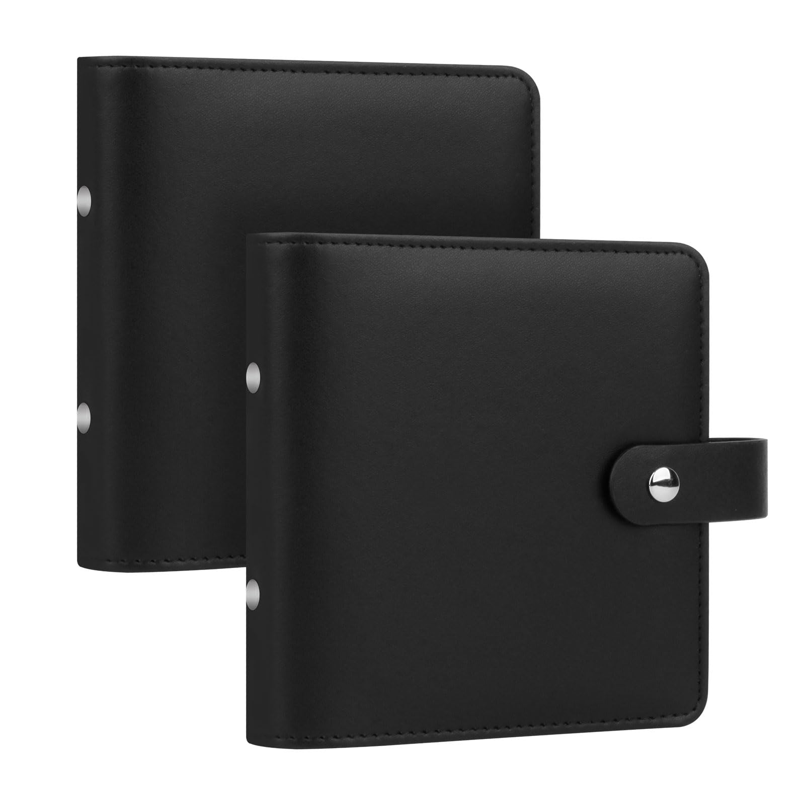 112 Pochettes Mini Album Photo à une main 2 x 3 Portable Kpop Photocard Holder Compatible avec Fujifilm Instax Mini Cameras/Polaroid Snap Touch/SocialMatic Instant Cameras (2Packs, Noir)