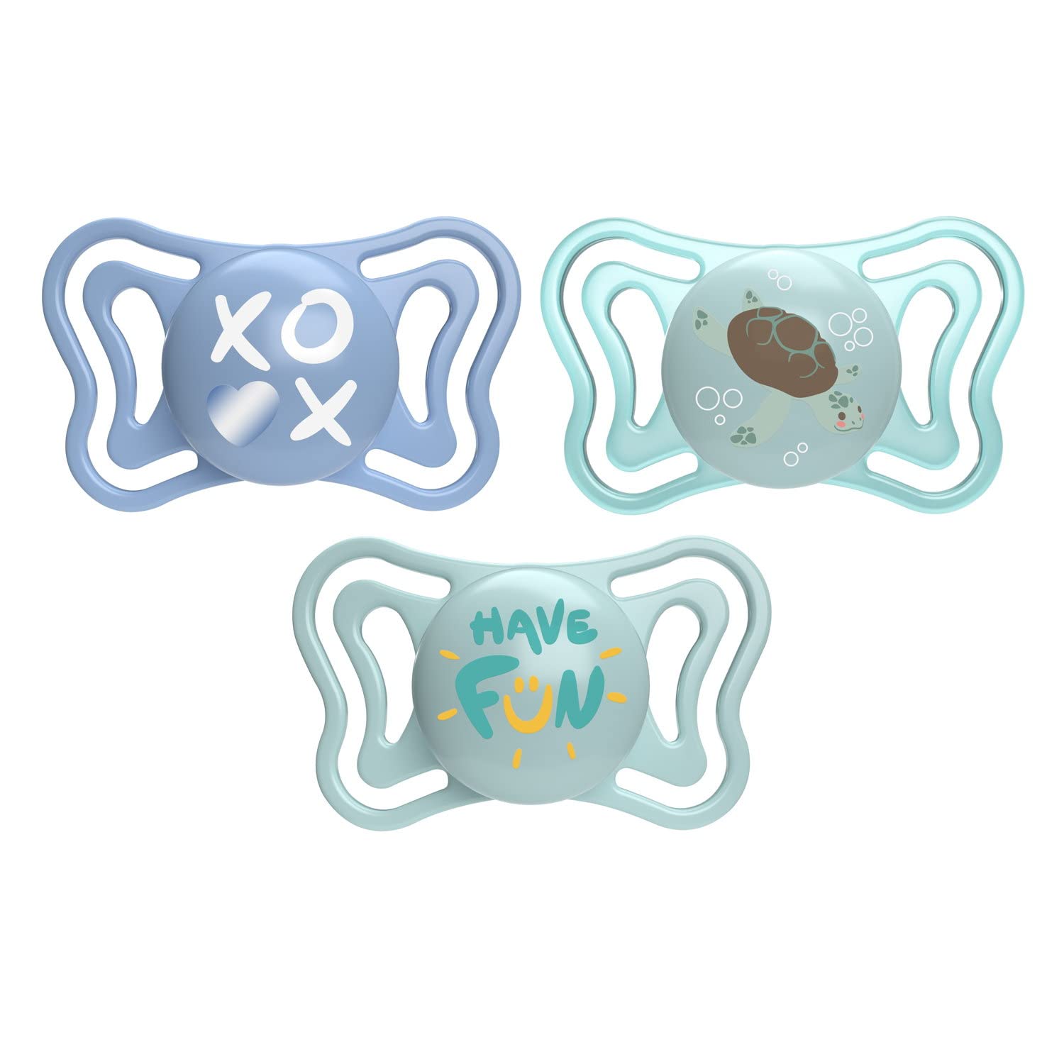 Chicco PhysioForma Light Silicone Soothers 6-16 Months with Silicone Teat, Lightweight, Breathable, Ergonomic, Supports Physiological Breathing and Proper Mouth Development, Pack of 2