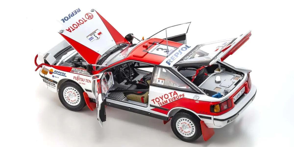 Miniature Kyosho 1/18 Toyota Celica GT-Four ST165 N3 (1990) Blanche, Neuve