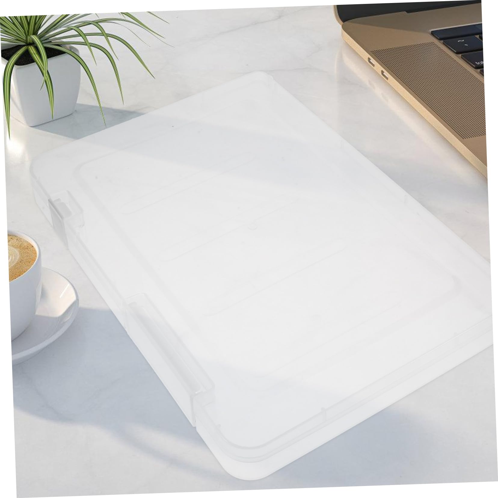 Zeitschriftenaufbewahrungsbox Packung Pp Transparent Tragbar mit Deckel