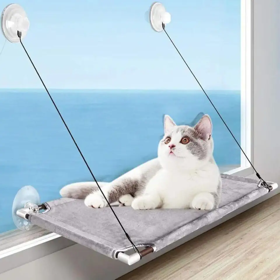 Cama de Gato Suspensa de Janela com Ventosas