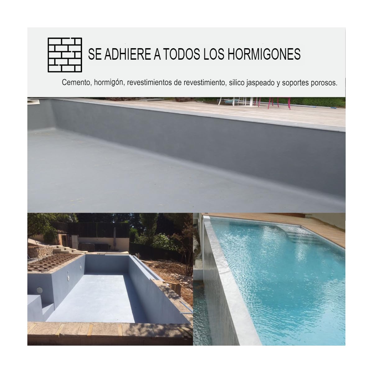 Schwimmbeckenfarbe Seidenmatt Anthrazitgrau RAL 7016 – 2,5 L Thermoplastische Poolfarbe Für Beton, Wasserundurchlässig, UV-beständig
