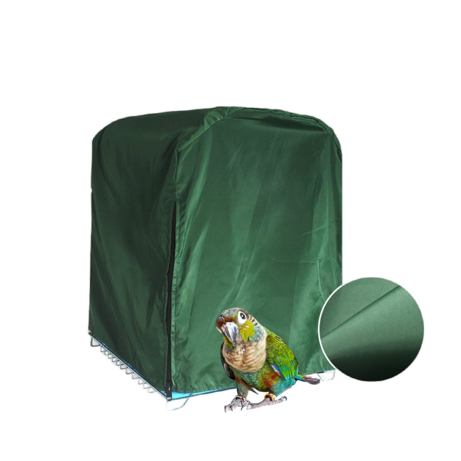MANON ROSA Bird Cage Cover Parrot - Windproof Light-Proof Distraction-Free -Nighttime Comfort Training for Conures Budgies Cockatiels Parakeets (L(14"