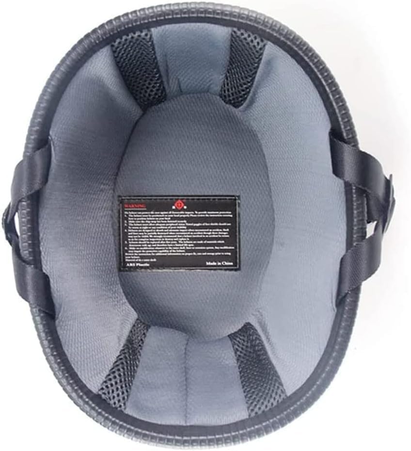 Miniatura 7 de Medio casco ultrafino con diseño de calavera retro de perfil bajo, casco de motocicleta alemana para adultos, hombres y mujeres, aprobado por DOT,