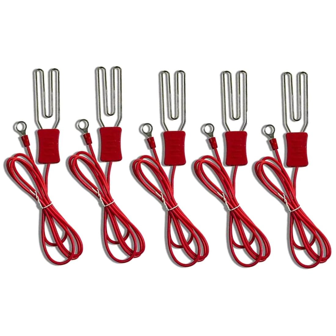 Jnchdghwa As Shown Electric Fence Alligator Clips - Grounding Connectors For Farm, Polywire, Polytape, Livestock Fence Kits 5Pcs