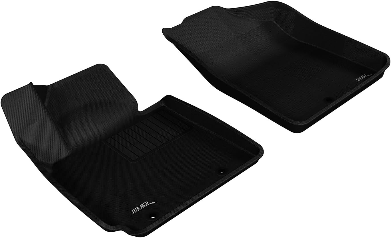 3D MAXpider Custom Fit Kagu Floor Mat (Black) Compatible with Hyundai Veloster 2012-2017 - R1
