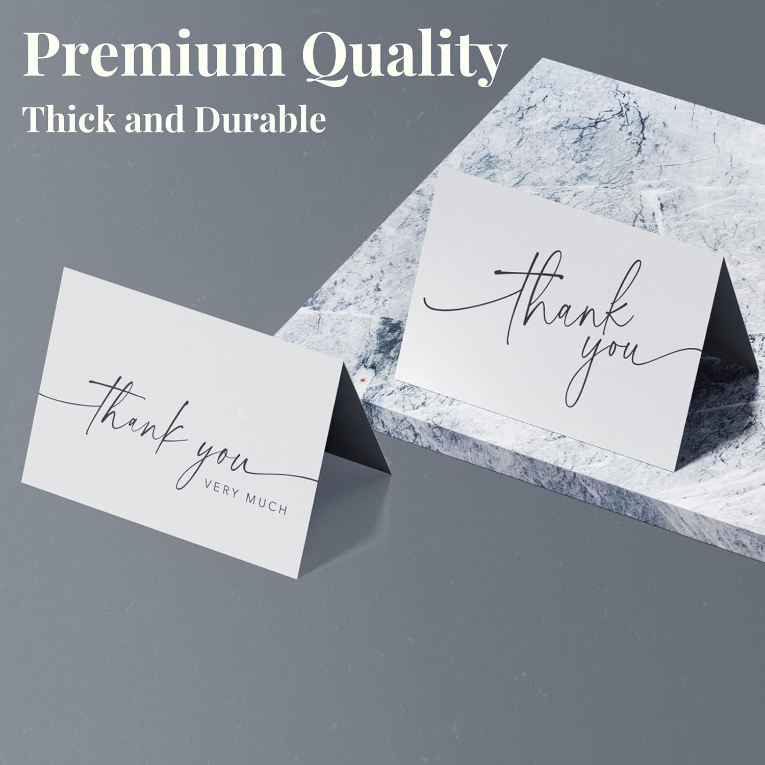 Paper Play Thank You Cards with Kraft Envelopes and Matching Stickers
